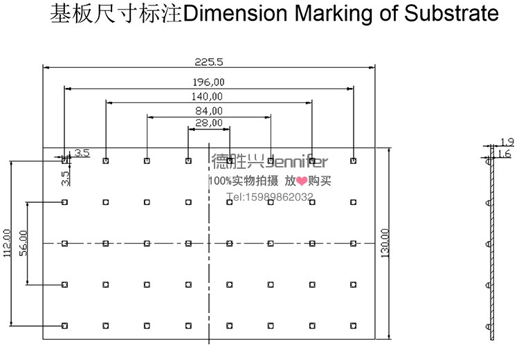 n行LED5光透镜40均匀阵列 3D机照度m 直 颗40模组 准透镜平UV