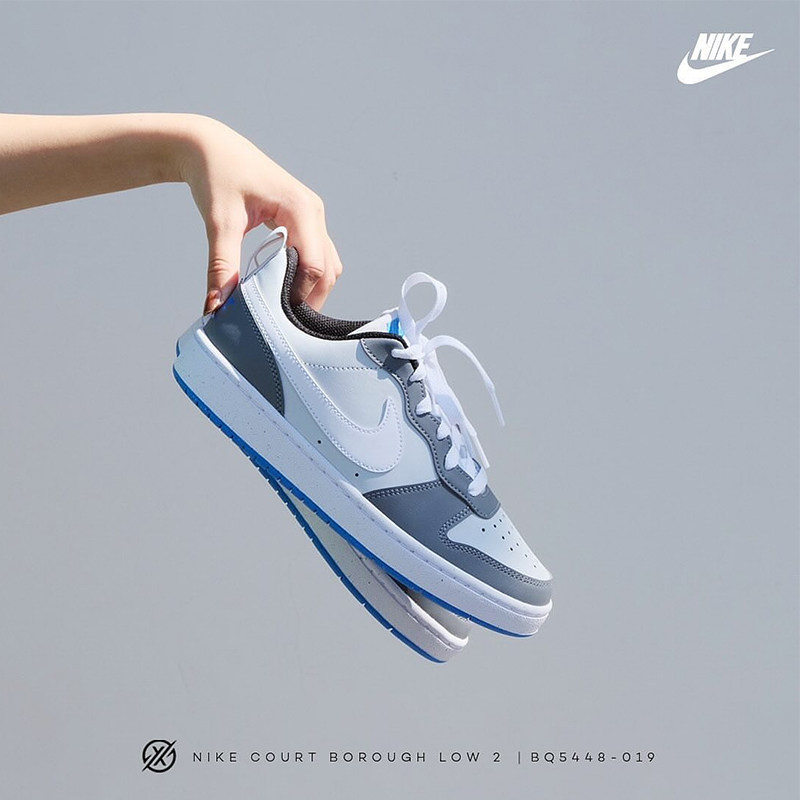 Nike/耐克 Court Borough Low 黑白粉女子GS童经典板鞋DV5456-103,淘宝优惠券,粉丝福利购,淘宝优惠卷