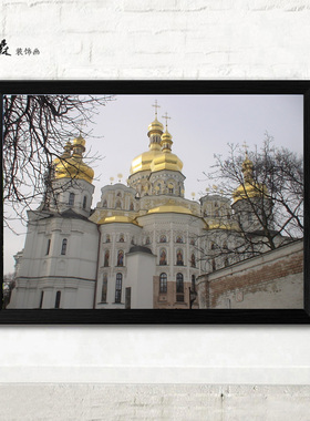 乌克兰风景挂画旅馆旅行社壁画
