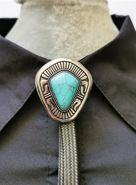 绿松石牛仔四角菱形波洛欧美休闲