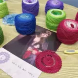 Нана, клубок пряжи, плетеные шелковые нитки ручной работы, набор материалов, DIY, 38