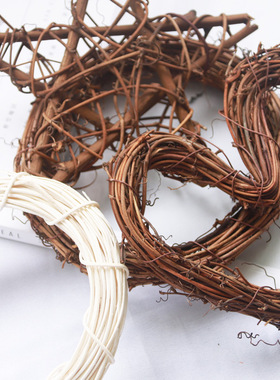 美沐儿 干花树枝树干家居装饰diy花环 编织 藤环藤圈居家挂饰摆件