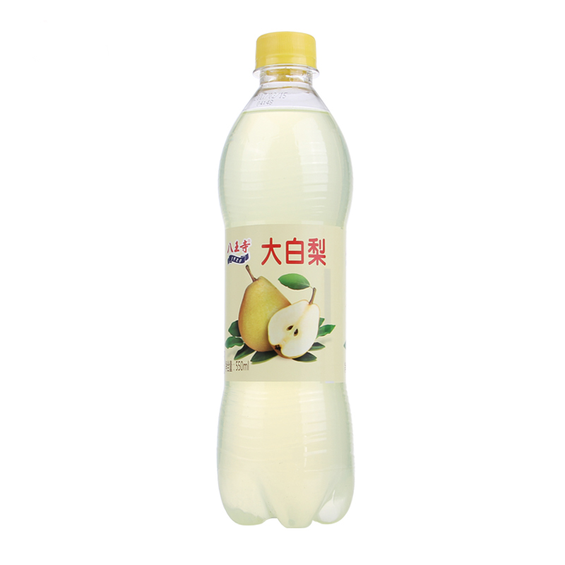 八王寺东北老口味汽水大白梨味碳酸果味饮料550ml*12瓶整箱包邮 - 图0