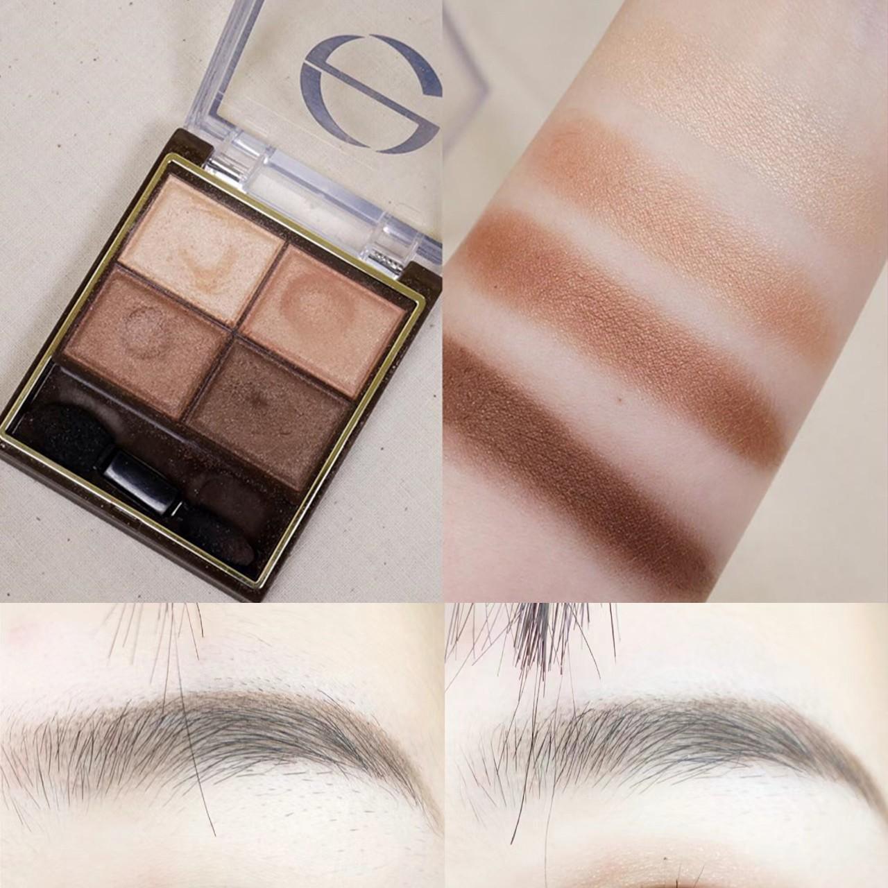 日本莎娜sana excel眼影sr03四色盘日常淡妆大地色低饱和珠光sr06 - 图2