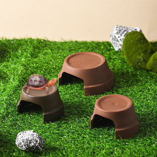 陶瓷乌龟躲避屋单枝鼠洞穴仓鼠窝安全保湿屋鱼虾青蛙产卵防应激房 - 图0