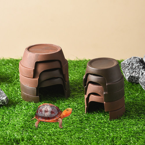 陶瓷乌龟躲避屋单枝鼠洞穴仓鼠窝安全保湿屋鱼虾青蛙产卵防应激房 - 图2