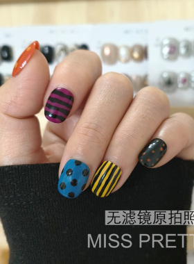 涂鸦纯手工穿戴甲美甲贴片