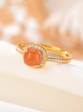 2025新款限时优惠南红玛瑙戒指