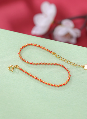 本月新品限时优惠红色编织手绳