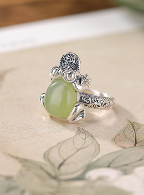 本月新品限时优惠晴水玉戒指女