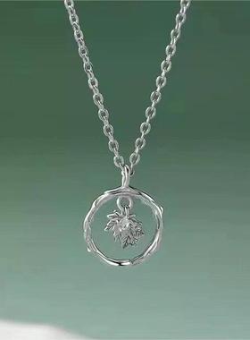 梧桐情侣项链原创送男女朋友