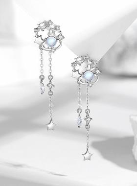 小王子玫瑰花手链纯银星球月光石