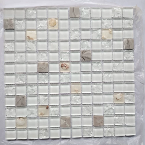 Каменная раковина стеклянная мозаика фоновая настенная плитка плитка туалетная бассейн синий рыба пруд бар кухонная стена наклейка