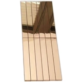 Металлическая мозаика из нержавеющей стали на стену, декор, розовое золото, зеркальный эффект