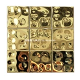 Металлическая мозаика из нержавеющей стали, касса, декор на стену, зеркальный эффект