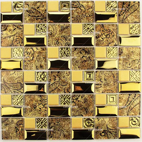 Высоко -элитное хрустальное стеклянное мозаичное зеркальное зеркало из нержавеющей стали