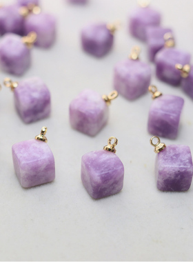 超美的各式水晶石吊坠粉紫晶