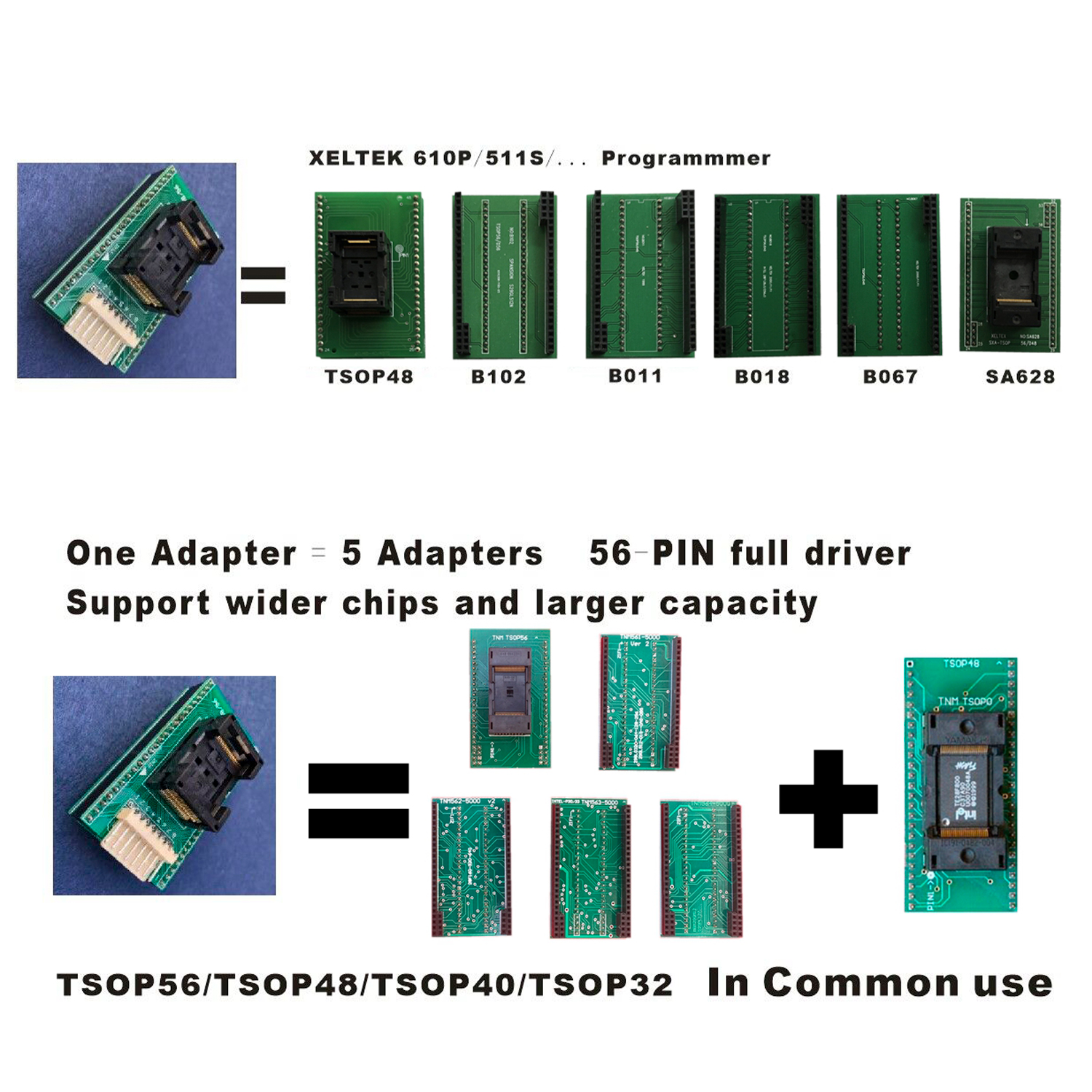 TSOP32 TSOP40 TSOP48 TSOP56  XGecu T56 专用 适配器  烧录座 - 图3