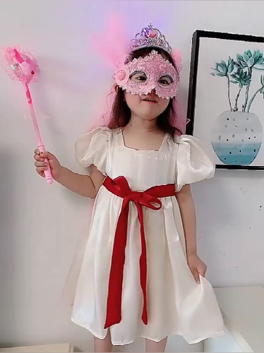 万圣面具女舞会冰雪艾莎公主女孩魔法棒皇冠节日派对装扮面具半脸 - 图1