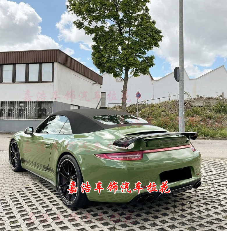 保时捷911  991 GT3 RS车贴拉花GT2RS贴纸Boxster机盖 车身侧裙贴 - 图2