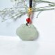 Natural Hetian Jade Ruyi Lock Peony Flower Pendant