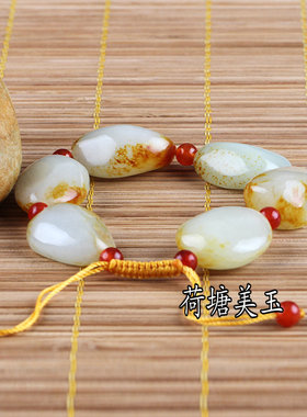 原石手串男女款新疆和田玉送证书