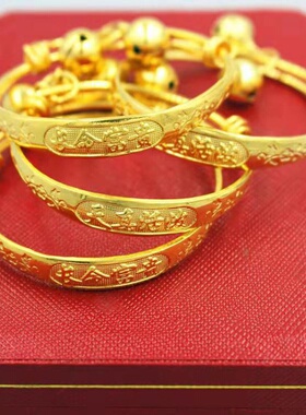 新款直播同款长命富贵越南沙金推