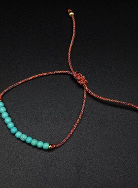 新款跨境手工编织文玩线手绳欧美