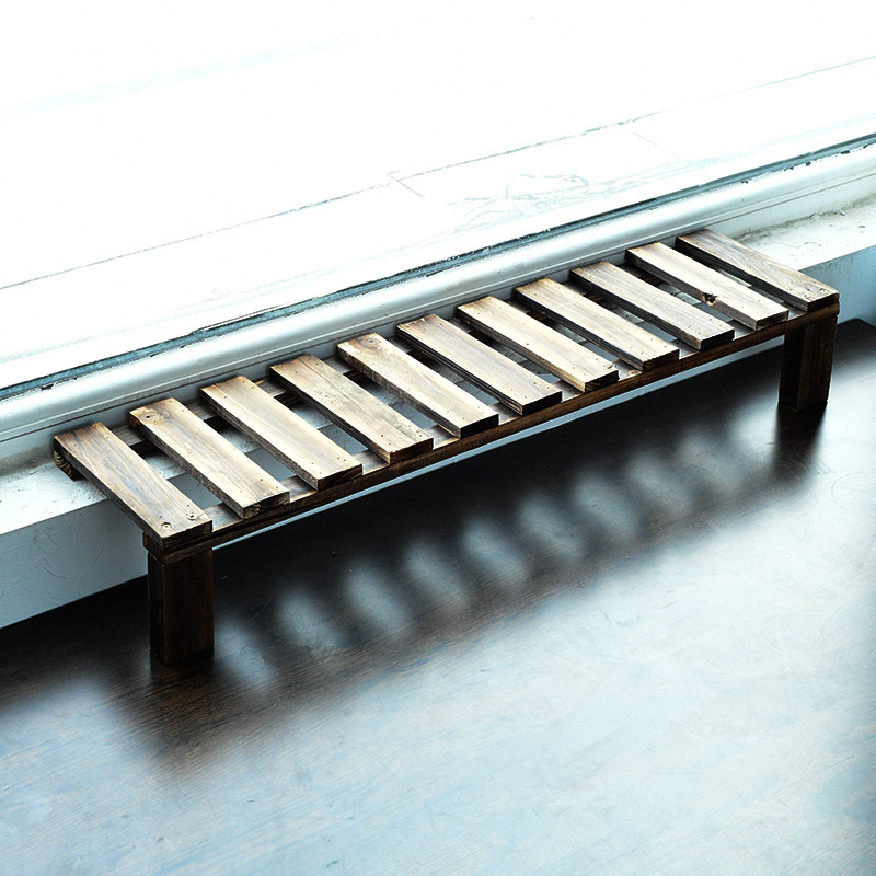 窗台花架定制阳台台沿延伸板落地窗台面置物架落地式实防腐木架子,淘宝优惠券,粉丝福利购,淘宝优惠卷