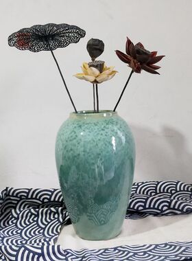 陶瓷花瓶台面干花插花瓶欧式