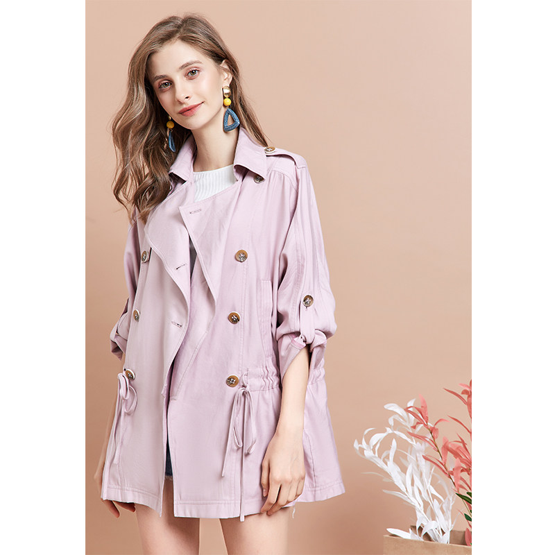 阿卡中长款韩版春秋2020新款风衣 artka风衣