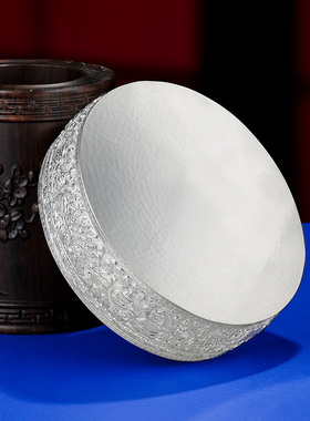 银曼扎盘全套S990纯银手工曼达盘三十七堆曼茶罗全套超大号16.5cm