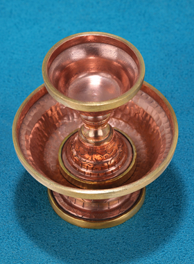尼泊尔手工护法杯红铜供护法杯家用紫铜护法杯迷你小号随身护法杯