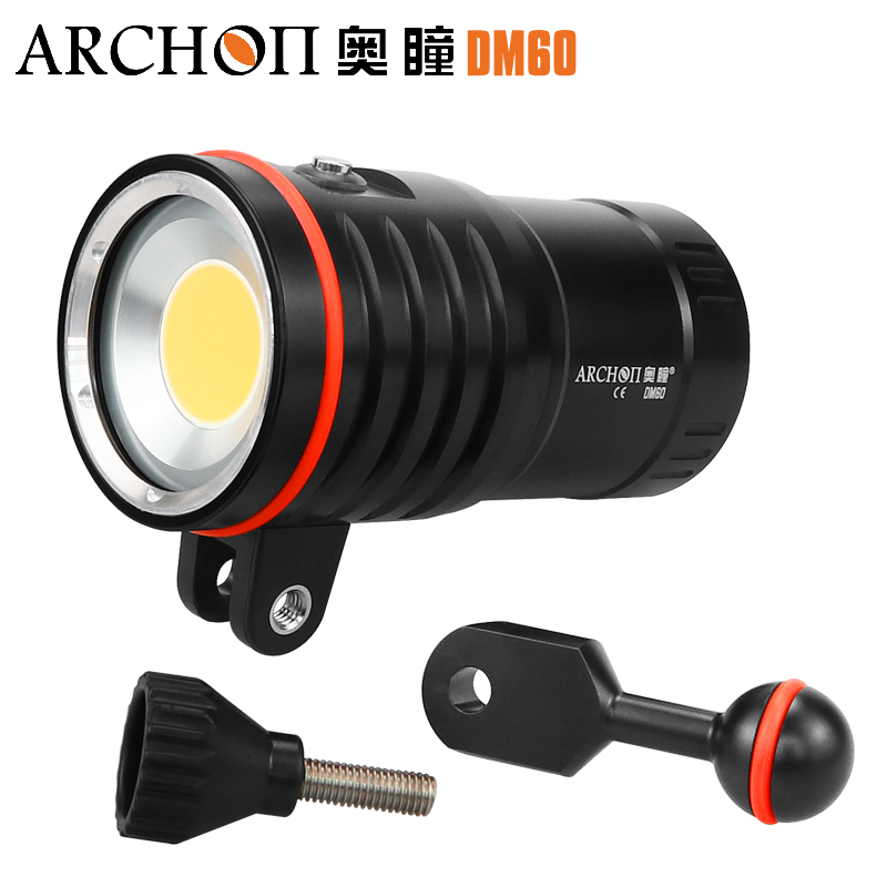 ARCHON奥瞳DM60专业潜水摄影补光灯 LED防水手电筒 12000流明 COB - 图3