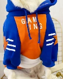 Одежда для любителей собак, бархатное тепло осенью и зимой, пятизвездочная толстовка с синим апельсиновым хлопчатобу