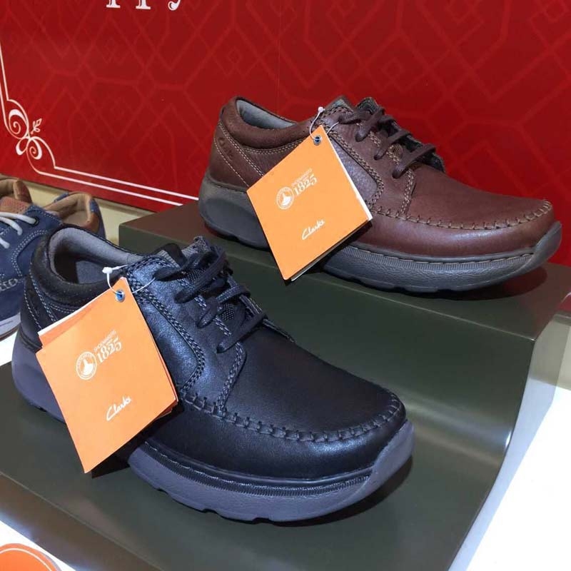 新款其樂Clarks 厚底軟墊男皮鞋 Charton Vibe 26114994 26114993
