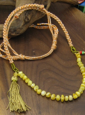 蜜蜡随形流苏保真无优化天然原矿