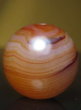 老缠丝玛瑙圆珠20×19.5mm