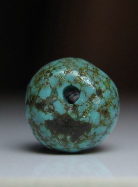 乌兰花老绿松石桶珠7.5×7mm