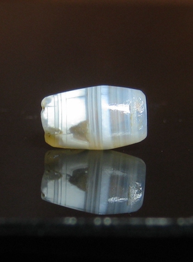 千年巴克特里亚老缠丝玛瑙管子