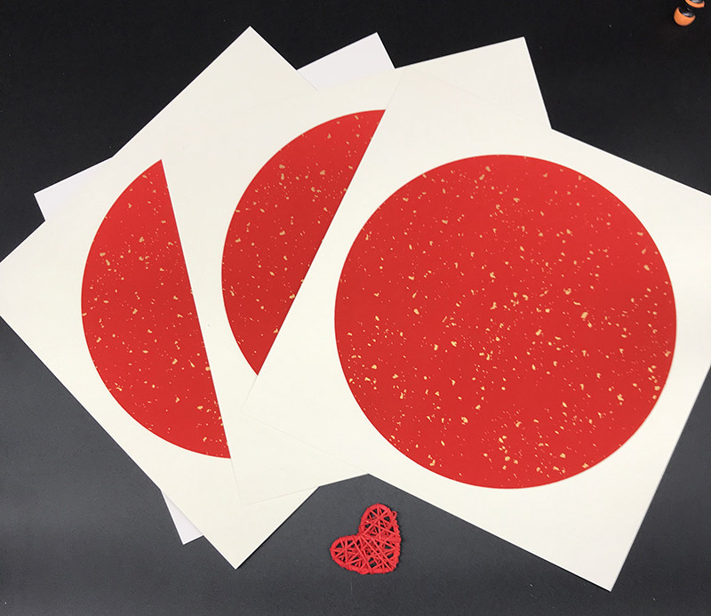 38*38生宣万年红洒金圆形宣纸镜片加厚卡纸软卡空白宣纸书法创作,淘宝优惠券,粉丝福利购,淘宝优惠卷