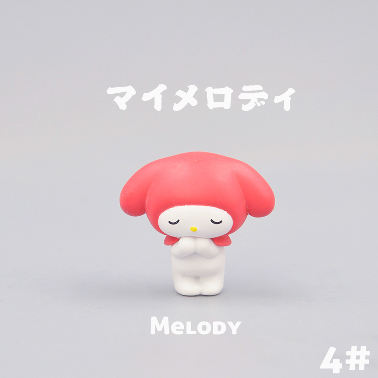 正版散货日本双子星美乐蒂Melody公仔桌面车载小摆件层层叠叠乐-图3