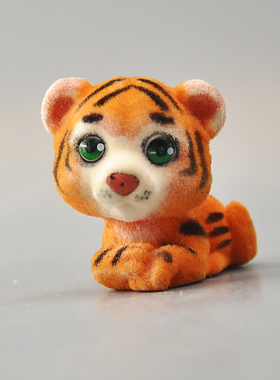 可爱风豹子园艺造景手办小摆件