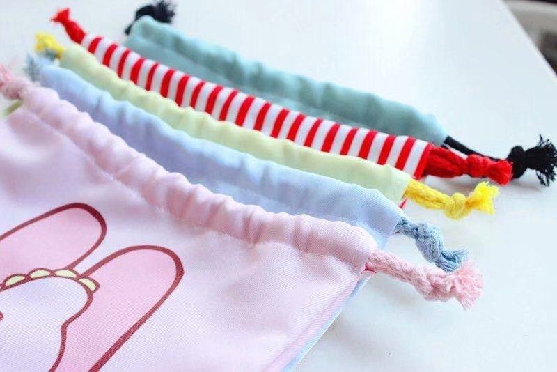 卡通美乐蒂小白狗KT束口袋抽绳袋零钱包小布袋卫生棉包收纳袋,淘宝优惠券,粉丝福利购,淘宝优惠卷