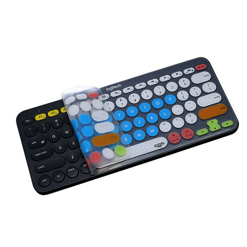 升派Logitech罗技K380 K390键盘保护膜PEBBLE 2 COMBO防尘套罩 - 图0