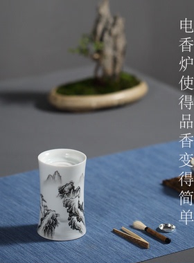 超越绮嘉心手持香炉全手工绘画