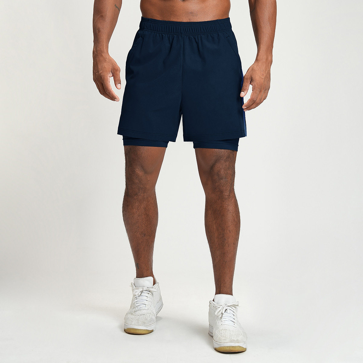 VKOV男士速干透气跑步运动健身拼色短裤徒步旅行户外通勤足球下装,淘宝优惠券,粉丝福利购,淘宝优惠卷