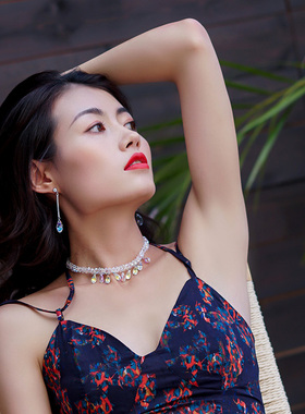 盛夏光年水滴时尚网气质新潮项链