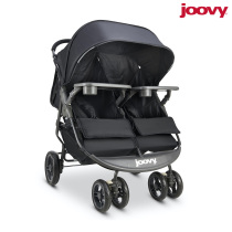 American JOOVY Twin Stroller Ditire Baby Double Stroller Comfort Can Sit Down And Fold