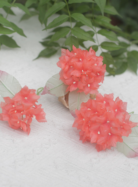 烫花绣球簪花真丝造花甜美